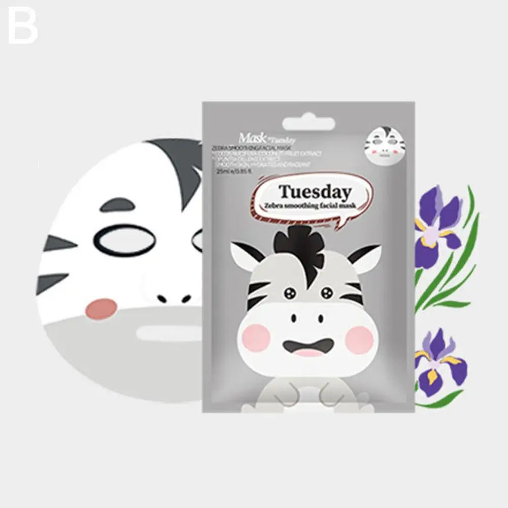 Niedliche Cartoon Gesichtsmaske Feuchtigkeitsmaske Feuchtigkeitsmaske Zarte Haut Maske Hund Panda Schwein Tiermaske Hautpflege