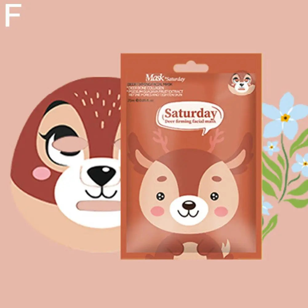 Niedliche Cartoon Gesichtsmaske Feuchtigkeitsmaske Feuchtigkeitsmaske Zarte Haut Maske Hund Panda Schwein Tiermaske Hautpflege
