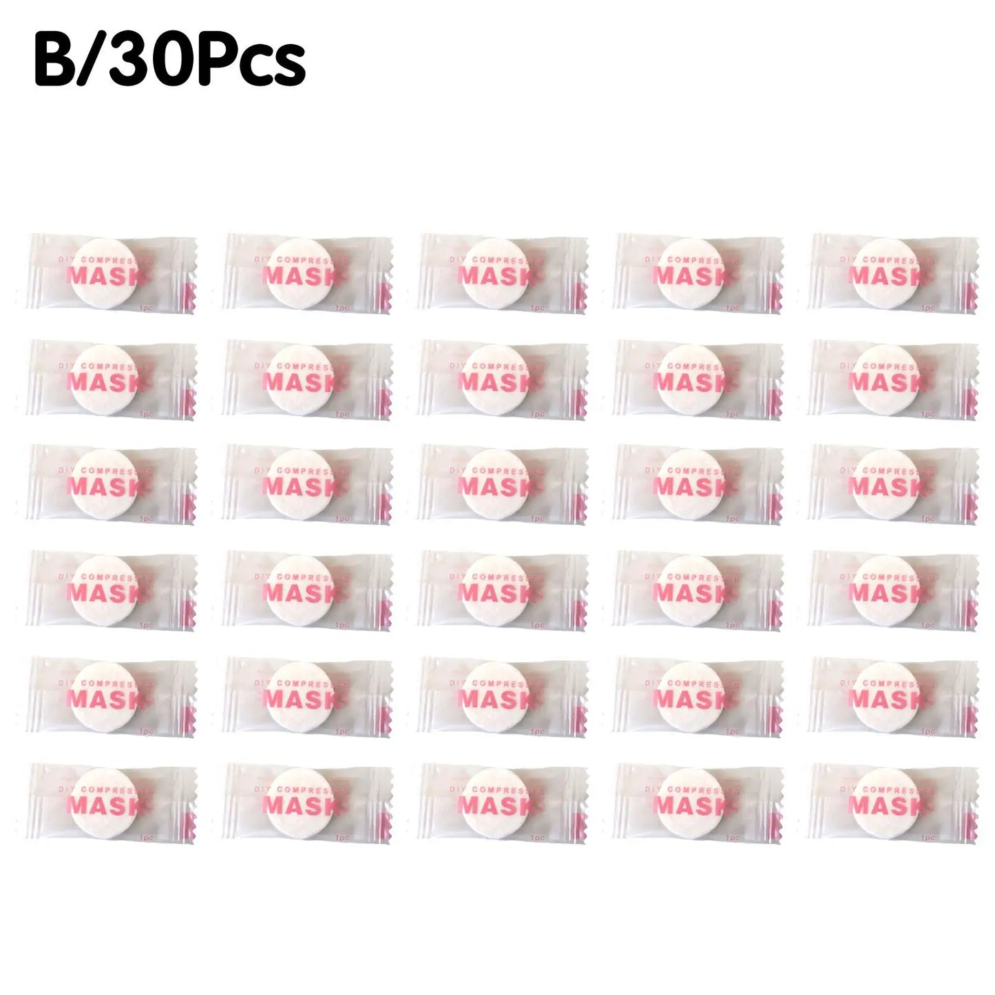 NEW High-End 30/50PCS Einweg-Kompressions-Gesichtsmaske Tragbare nicht gewebte Gesichtsmaske Gesichtstuch Münze Baumwolle eingewickelt Tücher