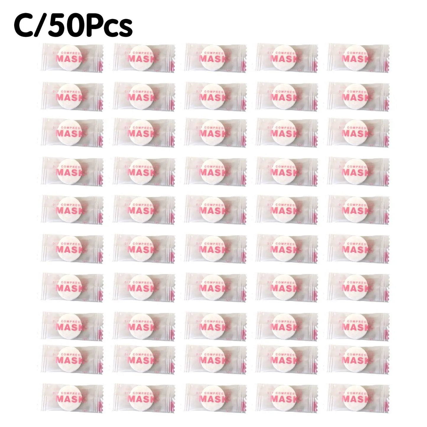 NEW High-End 30/50PCS Einweg-Kompressions-Gesichtsmaske Tragbare nicht gewebte Gesichtsmaske Gesichtstuch Münze Baumwolle eingewickelt Tücher