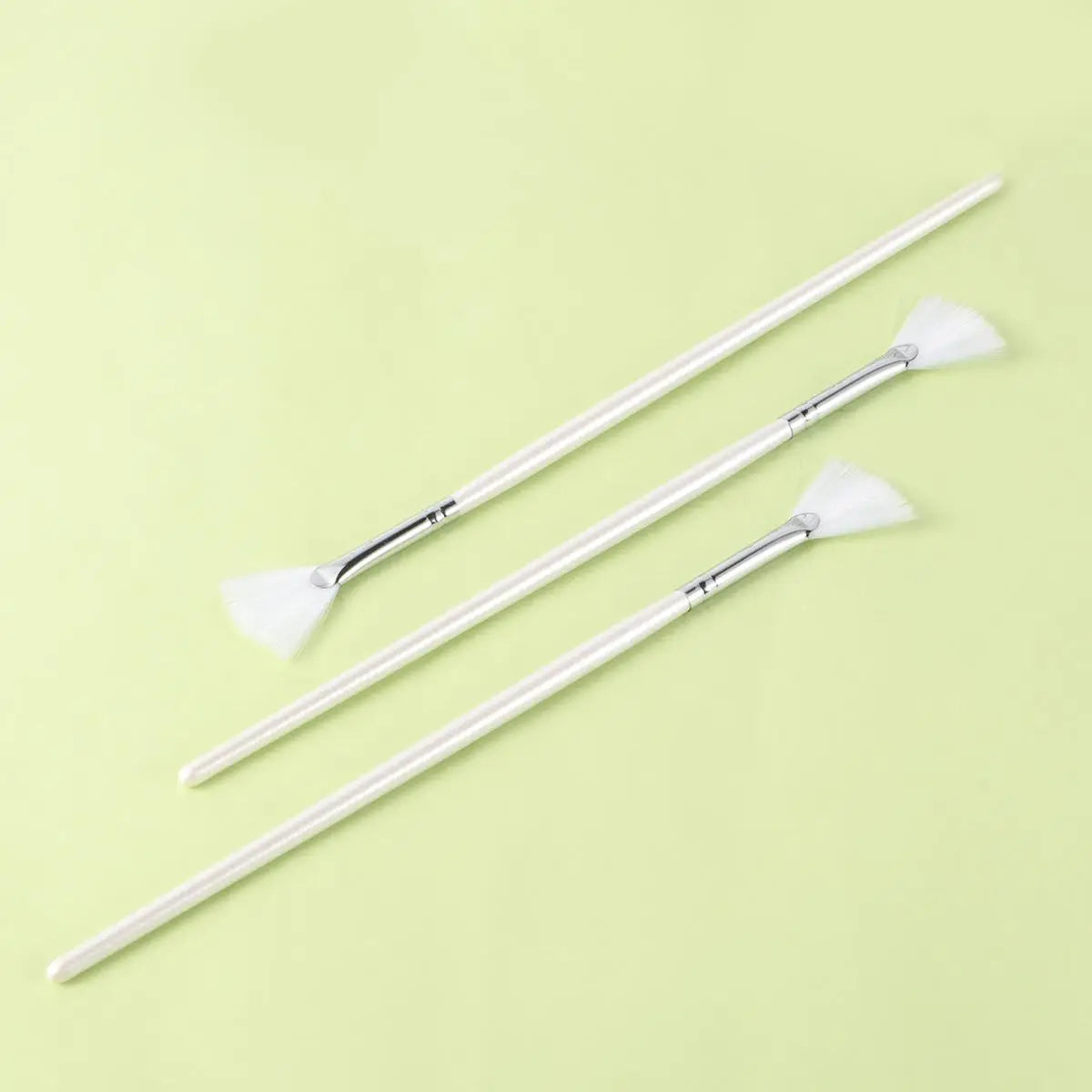 3 Pcs Form für DIY Hautpflege Maske Diy Bürsten Fan Form Maske Bürsten Gesichtsbehandlungen Skincare glatte Abdeckung Beauty Tools