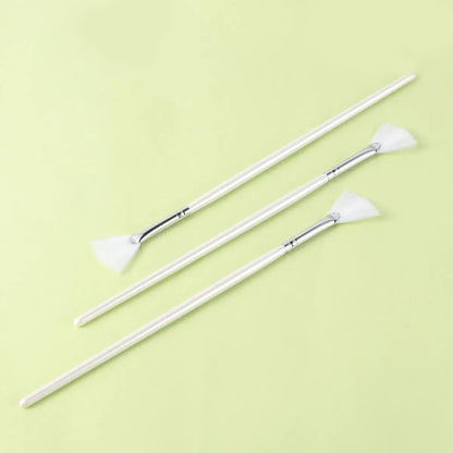 3 Pcs Form für DIY Hautpflege Maske Diy Bürsten Fan Form Maske Bürsten Gesichtsbehandlungen Skincare glatte Abdeckung Beauty Tools