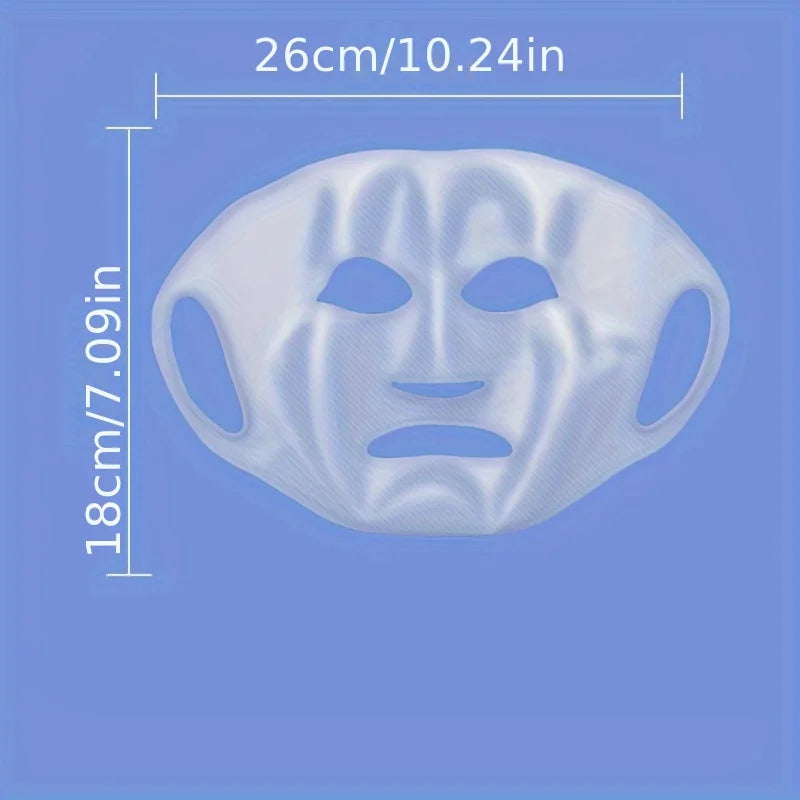 Maskenhülle aus Silikon, am Ohr befestigte Maske zur Befeuchtung und Absorption von Essenzen, wiederverwendbares Gesichtspflegegerät