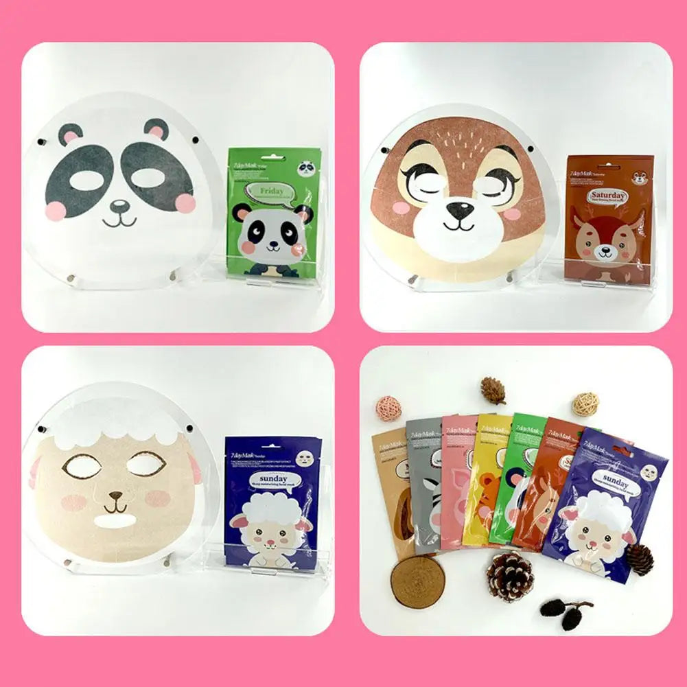 Niedliche Cartoon Gesichtsmaske Feuchtigkeitsmaske Feuchtigkeitsmaske Zarte Haut Maske Hund Panda Schwein Tiermaske Hautpflege