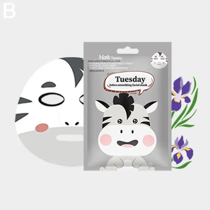 Niedliche Cartoon Gesichtsmaske Feuchtigkeitsmaske Feuchtigkeitsmaske Zarte Haut Maske Hund Panda Schwein Tiermaske Hautpflege