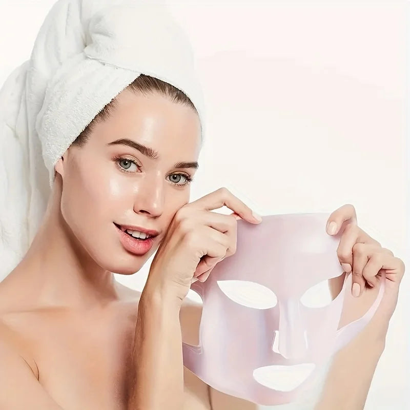 Maskenhülle aus Silikon, am Ohr befestigte Maske zur Befeuchtung und Absorption von Essenzen, wiederverwendbares Gesichtspflegegerät