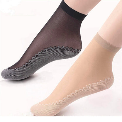 10Paare Hochwertige Damen Socken Samt Seide Frühling Sommer Socken Atmungsaktive Weiche Baumwolle Boden Wicking Rutschfeste Kurze Socke