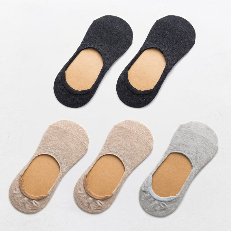 5 Paar Frühling Sommer Frauen Socken Solid Farbe Mode Wild Shallow Mouth Mädchen Weiblich Invisible No Show Slipper Socken