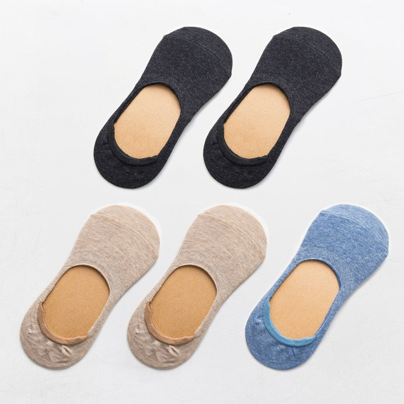 5 Paar Frühling Sommer Frauen Socken Solid Farbe Mode Wild Shallow Mouth Mädchen Weiblich Invisible No Show Slipper Socken