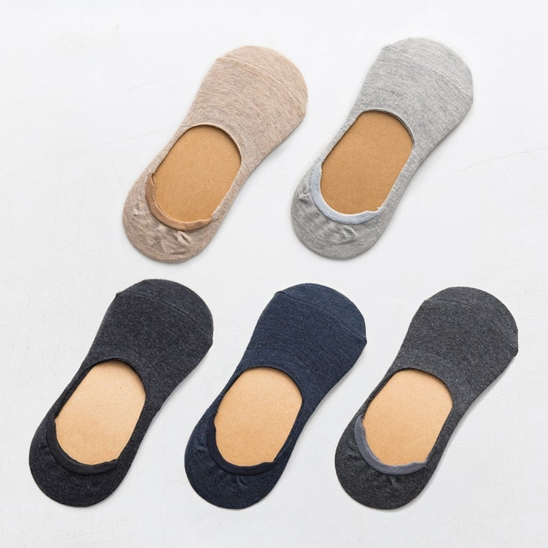 5 Paar Frühling Sommer Frauen Socken Solid Farbe Mode Wild Shallow Mouth Mädchen Weiblich Invisible No Show Slipper Socken