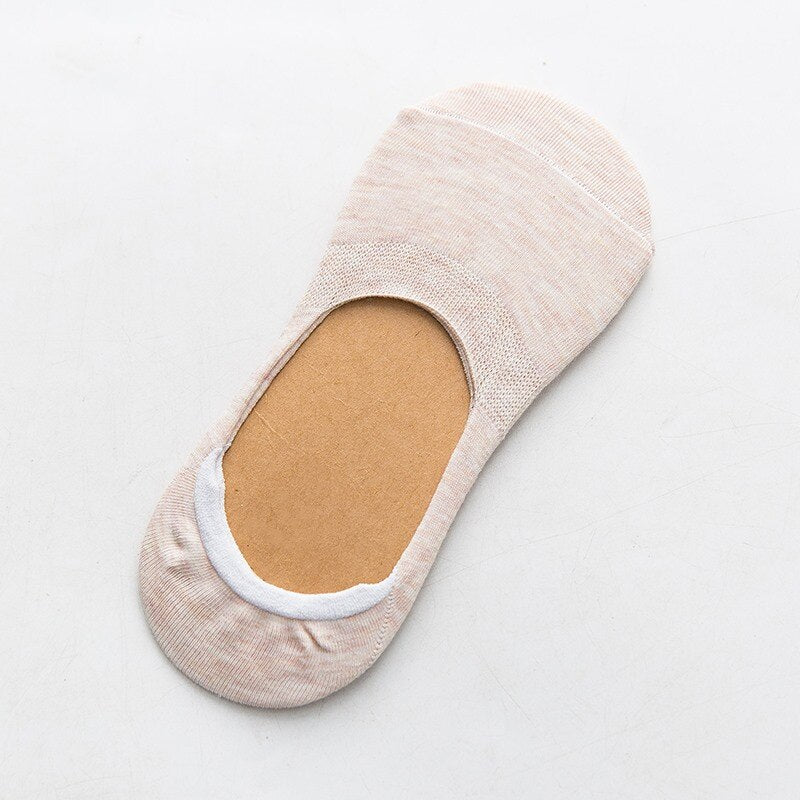 5 Paar Frühling Sommer Frauen Socken Solid Farbe Mode Wild Shallow Mouth Mädchen Weiblich Invisible No Show Slipper Socken