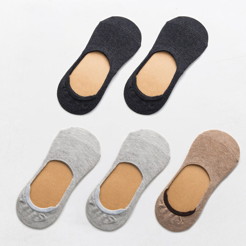 5 Paar Frühling Sommer Frauen Socken Solid Farbe Mode Wild Shallow Mouth Mädchen Weiblich Invisible No Show Slipper Socken