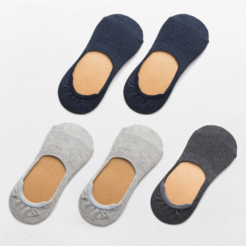 5 Paar Frühling Sommer Frauen Socken Solid Farbe Mode Wild Shallow Mouth Mädchen Weiblich Invisible No Show Slipper Socken