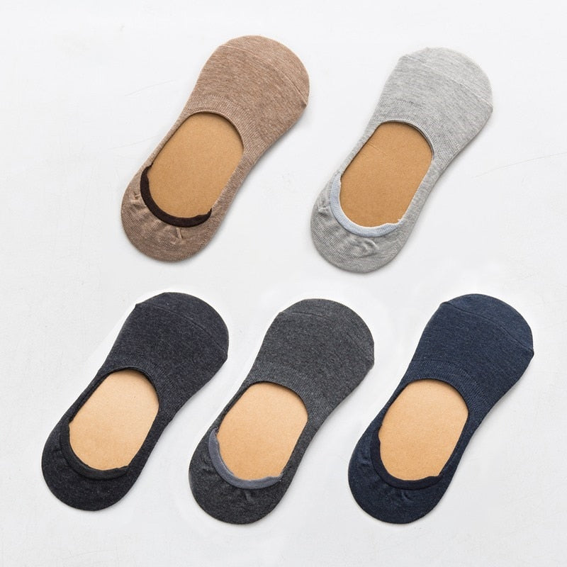 5 Paar Frühling Sommer Frauen Socken Solid Farbe Mode Wild Shallow Mouth Mädchen Weiblich Invisible No Show Slipper Socken