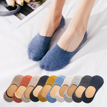 5 Paar Frühling Sommer Frauen Socken Solid Farbe Mode Wild Shallow Mouth Mädchen Weiblich Invisible No Show Slipper Socken